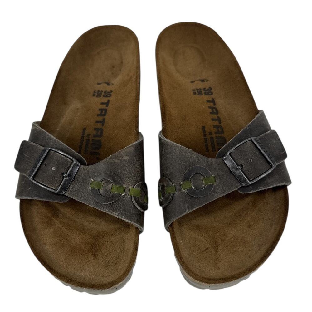 Tatami Birkenstock Womens Brown Slides Slip On Sandals Sz 39 8.5 Leather Sandal - Picture 8 of 10